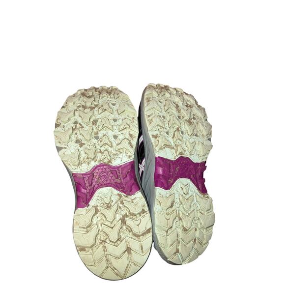 Asics black and purple little girl toddler size 10 - Picture 8 of 10